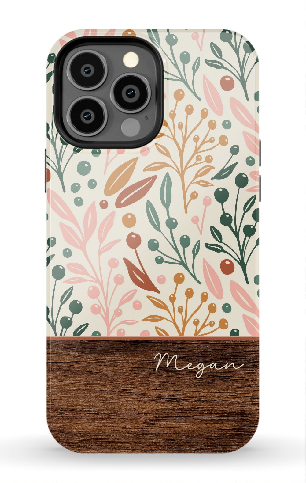 Floral Wood Phone Case