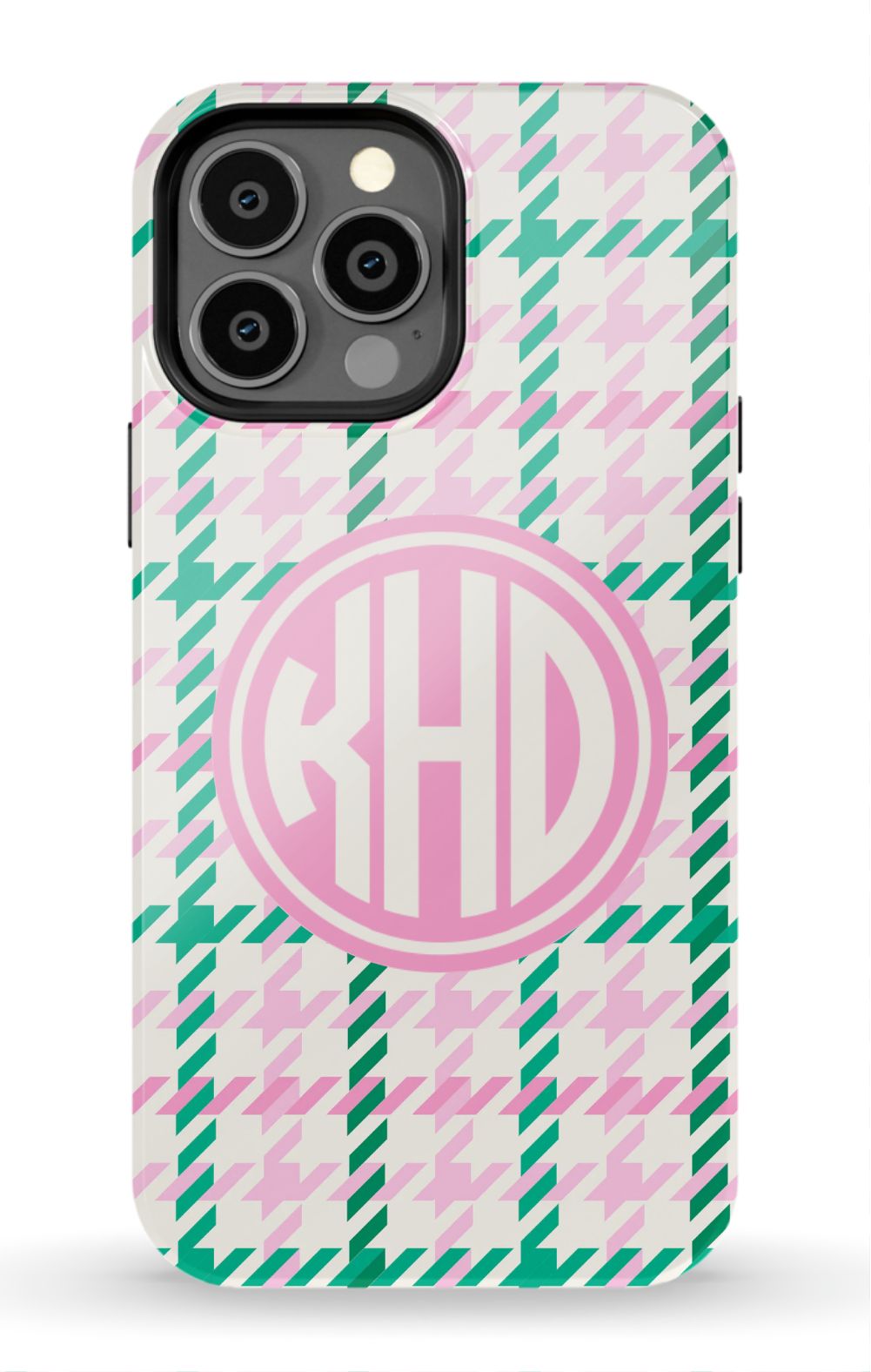 Christmas Houndstooth Monogram