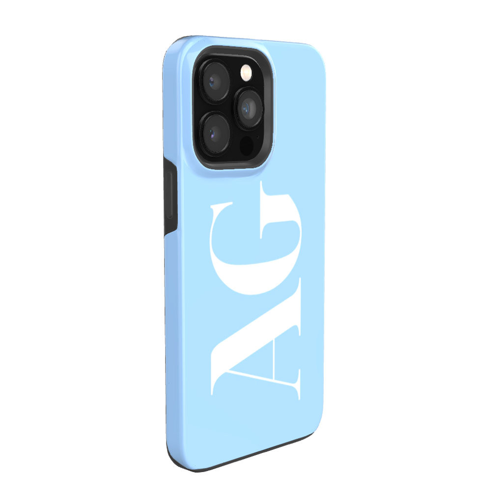 BABY BLUE Monogram Phone Case