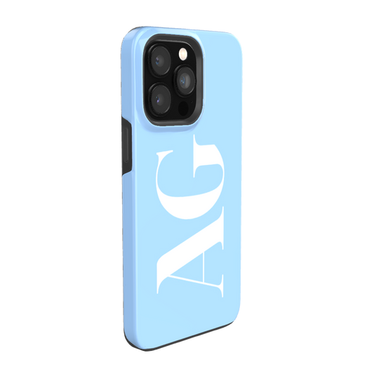 BABY BLUE Monogram Phone Case