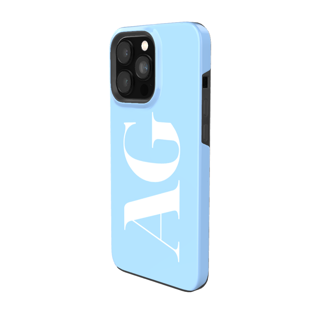 BABY BLUE Monogram Phone Case
