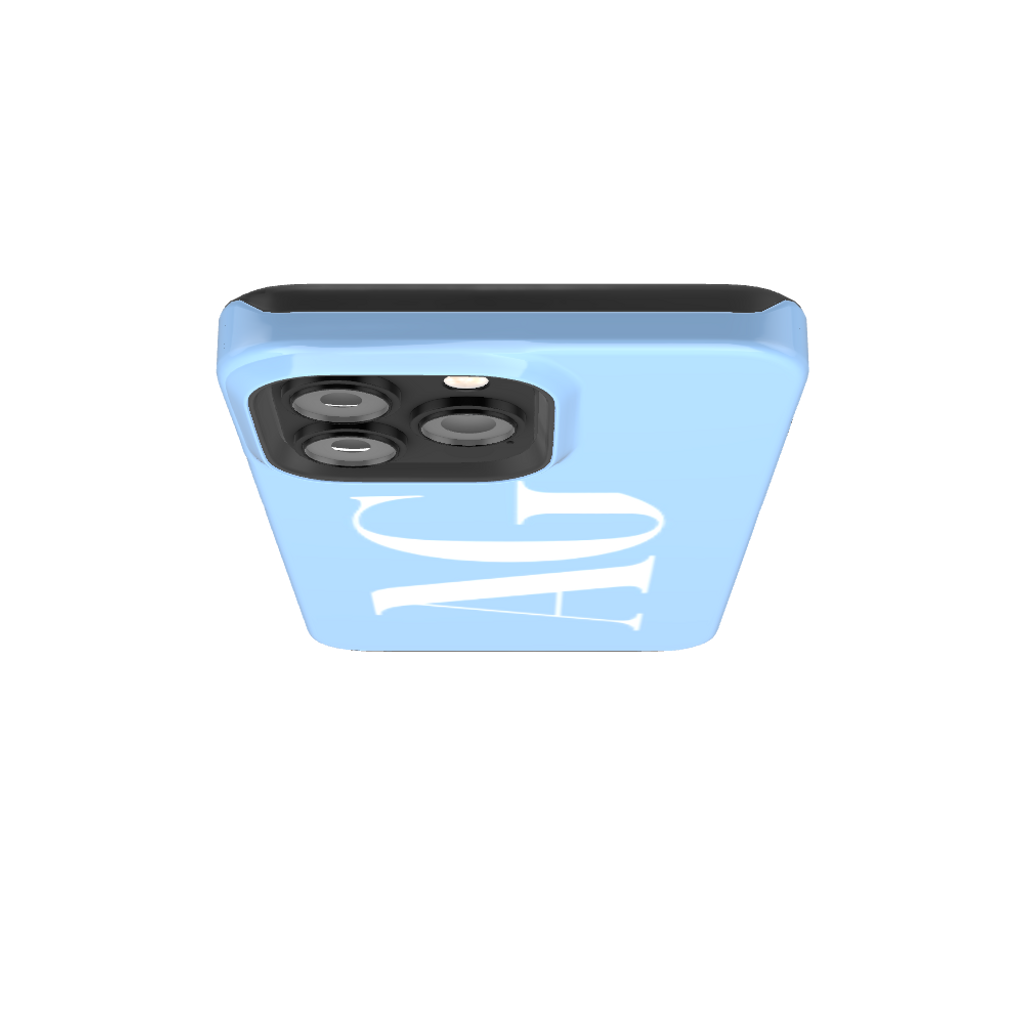 BABY BLUE Monogram Phone Case