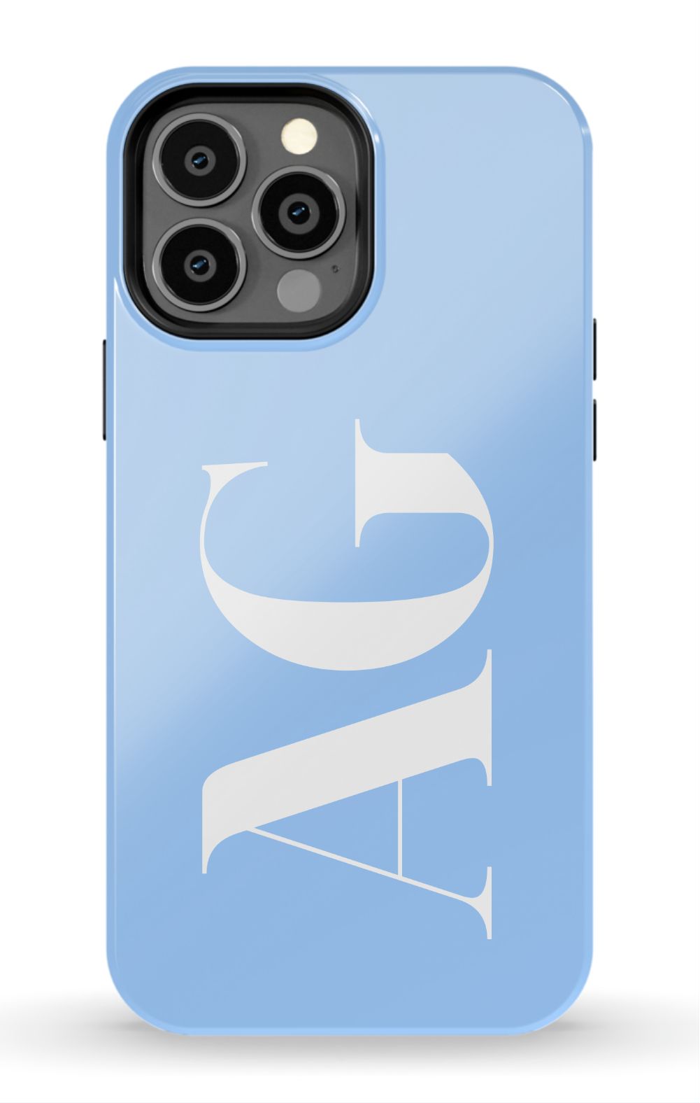 BABY BLUE Monogram Phone Case