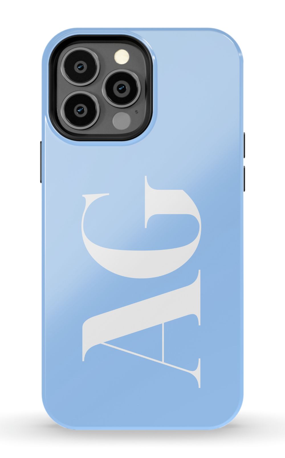 BABY BLUE Monogram Phone Case
