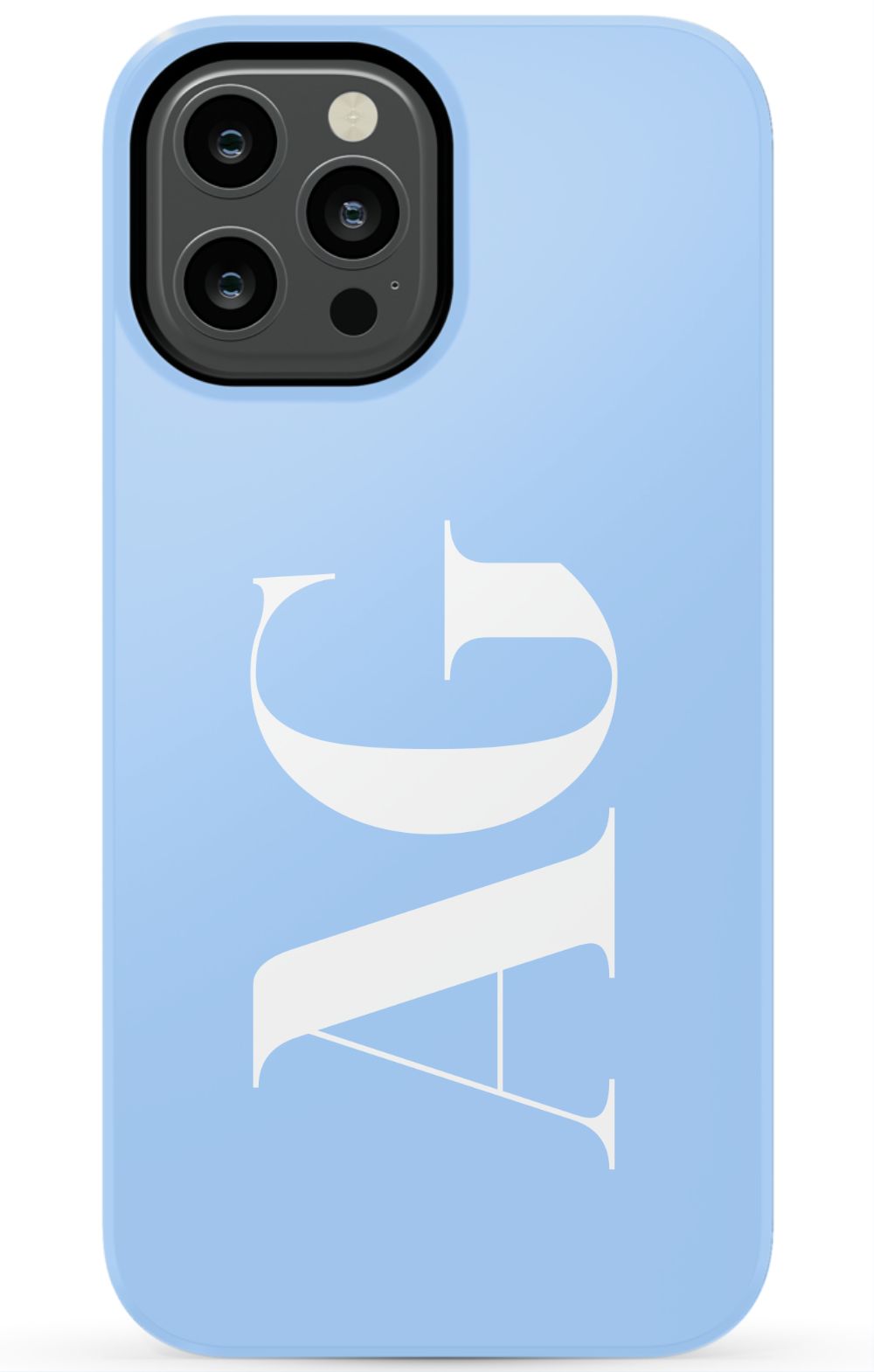 BABY BLUE Monogram Phone Case