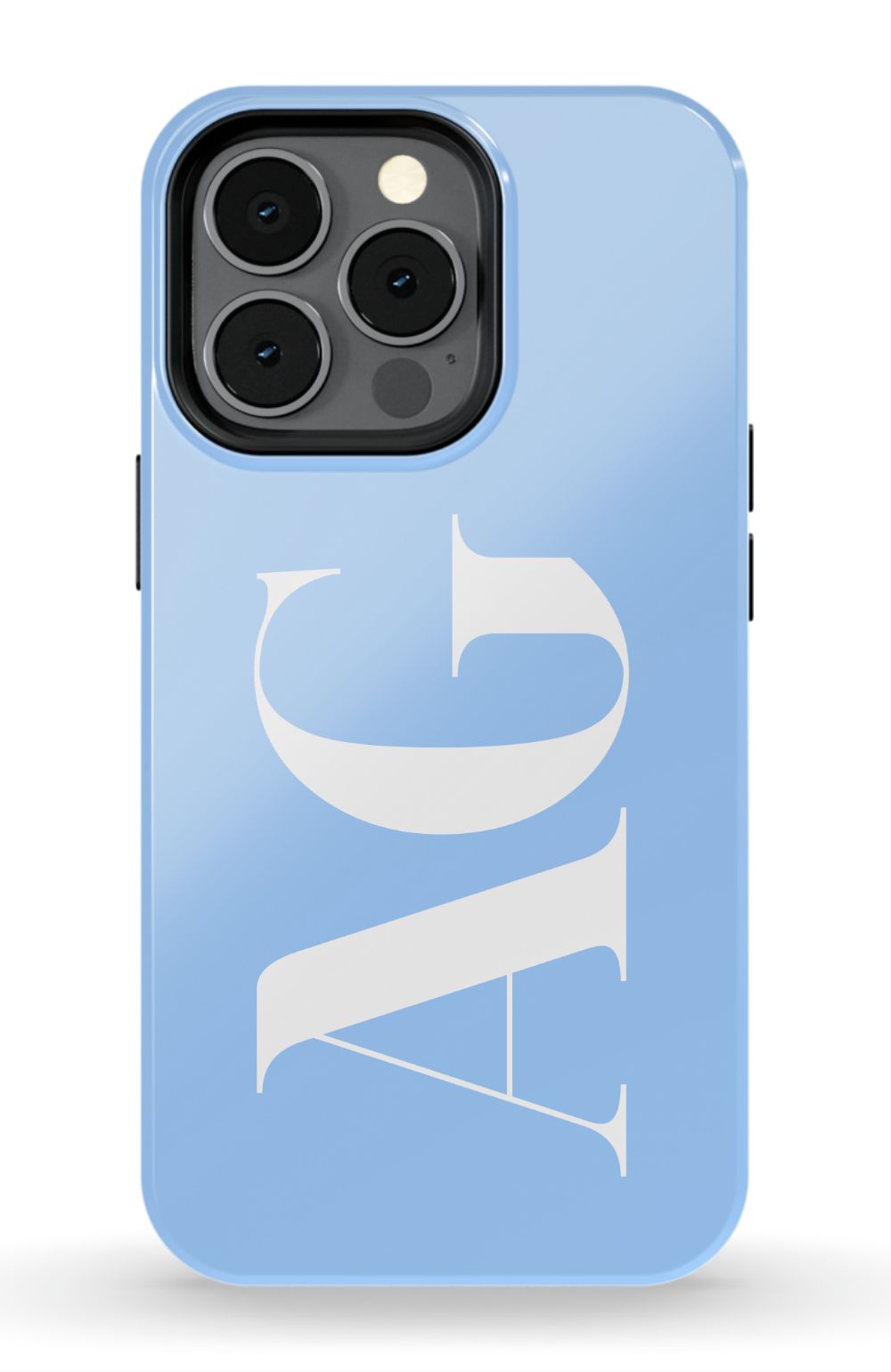 BABY BLUE Monogram Phone Case