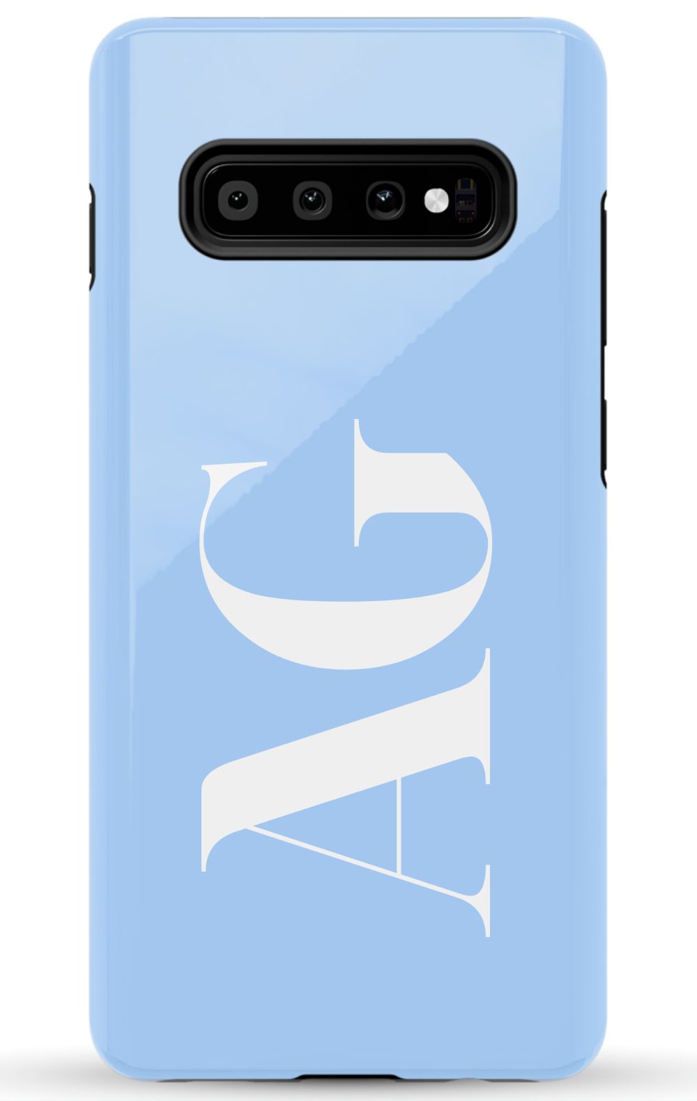 BABY BLUE Monogram Phone Case