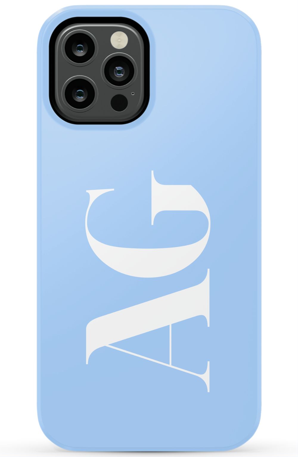 BABY BLUE Monogram Phone Case