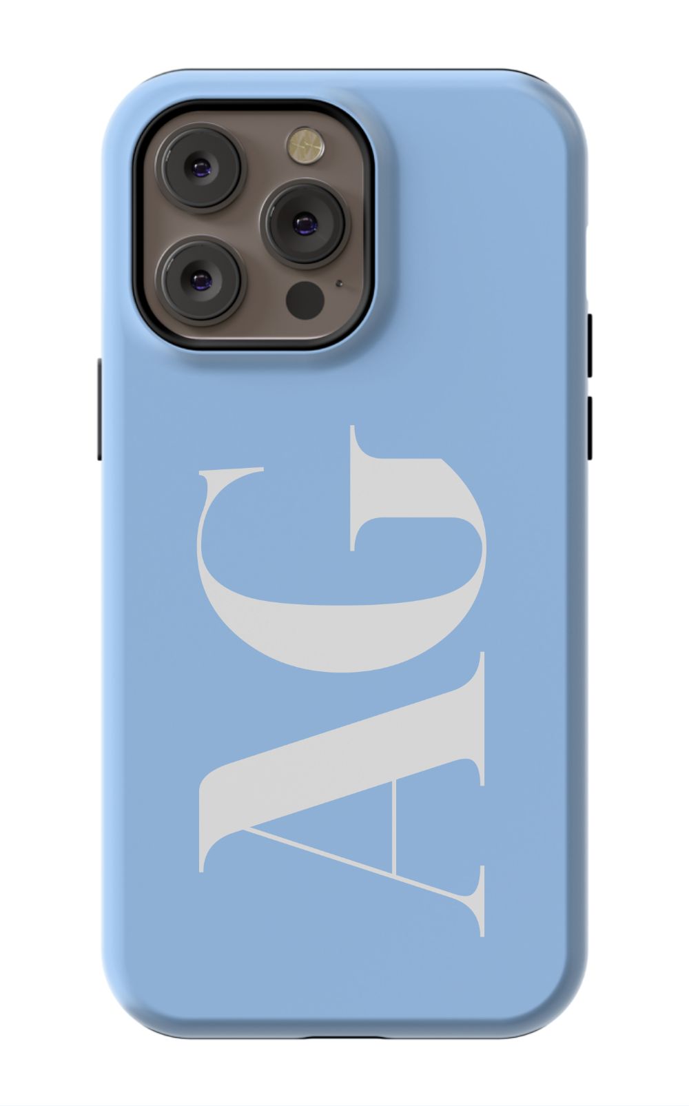 BABY BLUE Monogram Phone Case