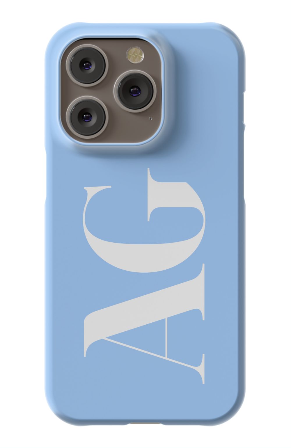 BABY BLUE Monogram Phone Case