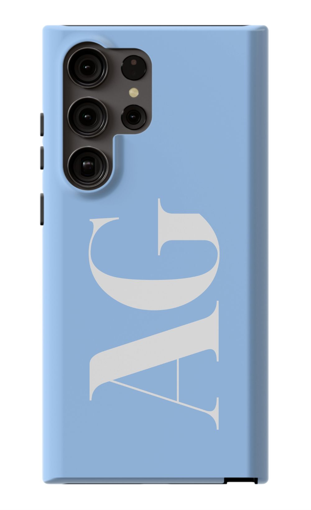 BABY BLUE Monogram Phone Case