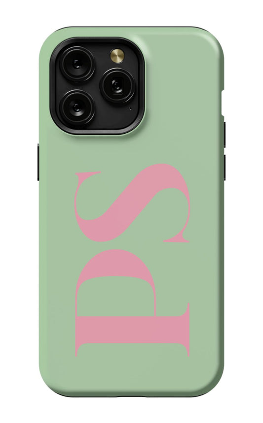PINK MOSS Monogram Phone Case Admin
