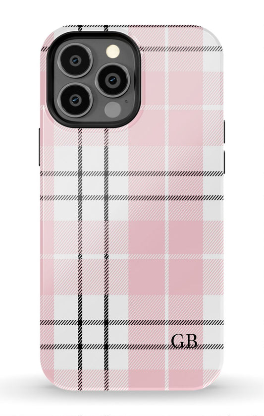 Pink Plaid iPhone Case