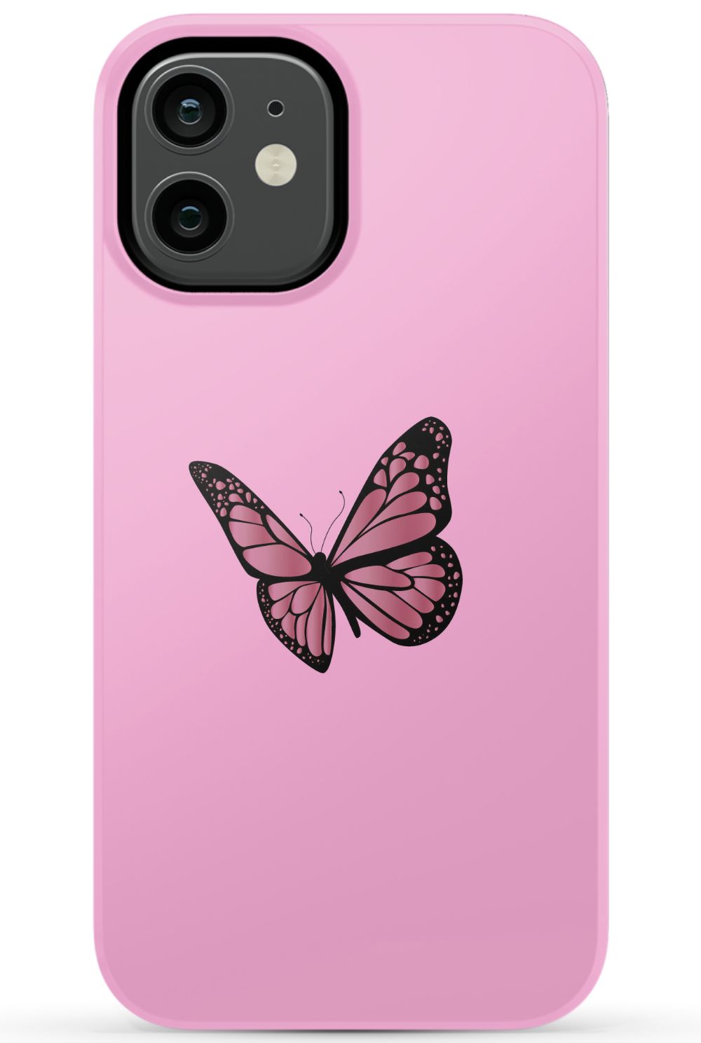 Pink Aesthetic Butterfly iPhone Case