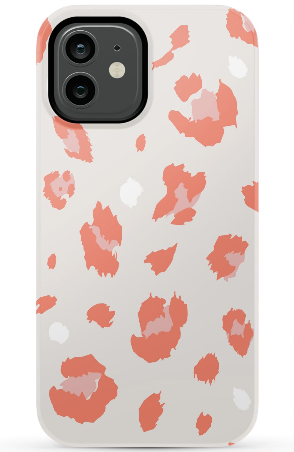 Nude Coral Leopard iPhone Case