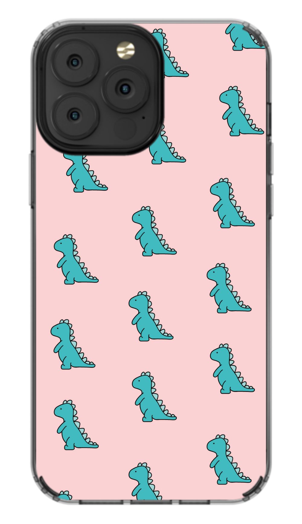 Pink Dino Phone Case