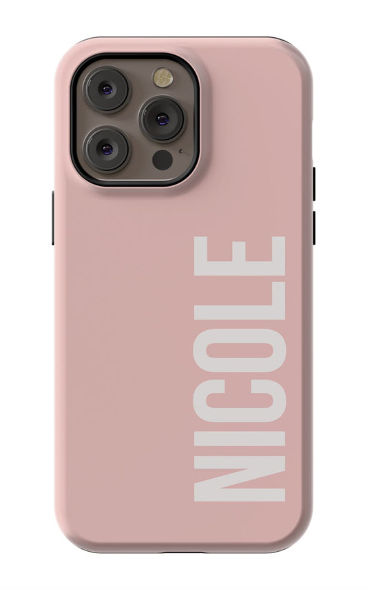 Blush Pink Name iPhone Case