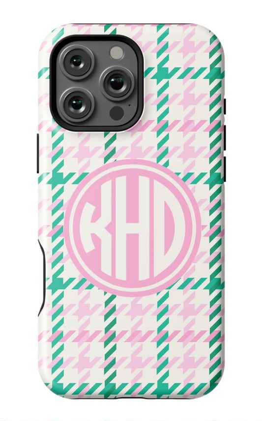 Christmas Houndstooth Monogram