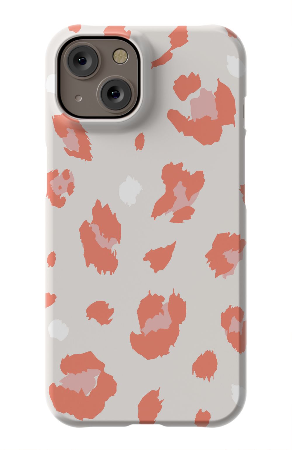 Nude Coral Leopard iPhone Case