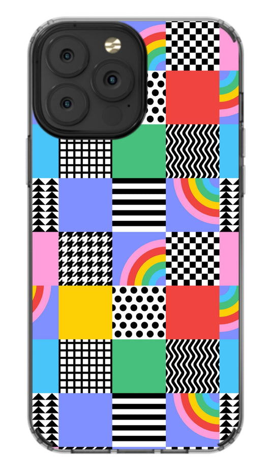Rainbow Patchwork Phone Case