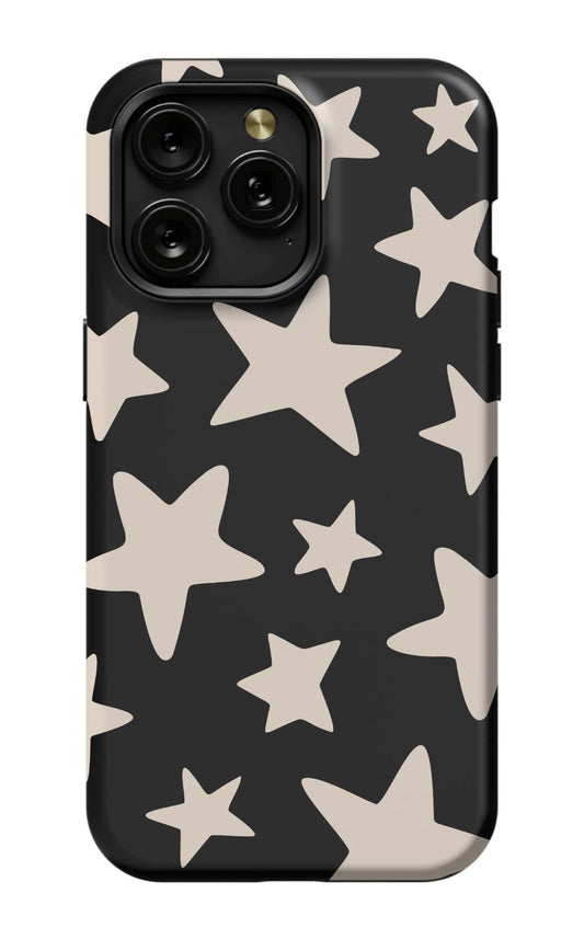 Black Funky Stars Phone Case Admin