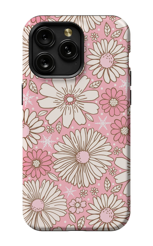 PINK RETRO DAISIES Phone Case Admin