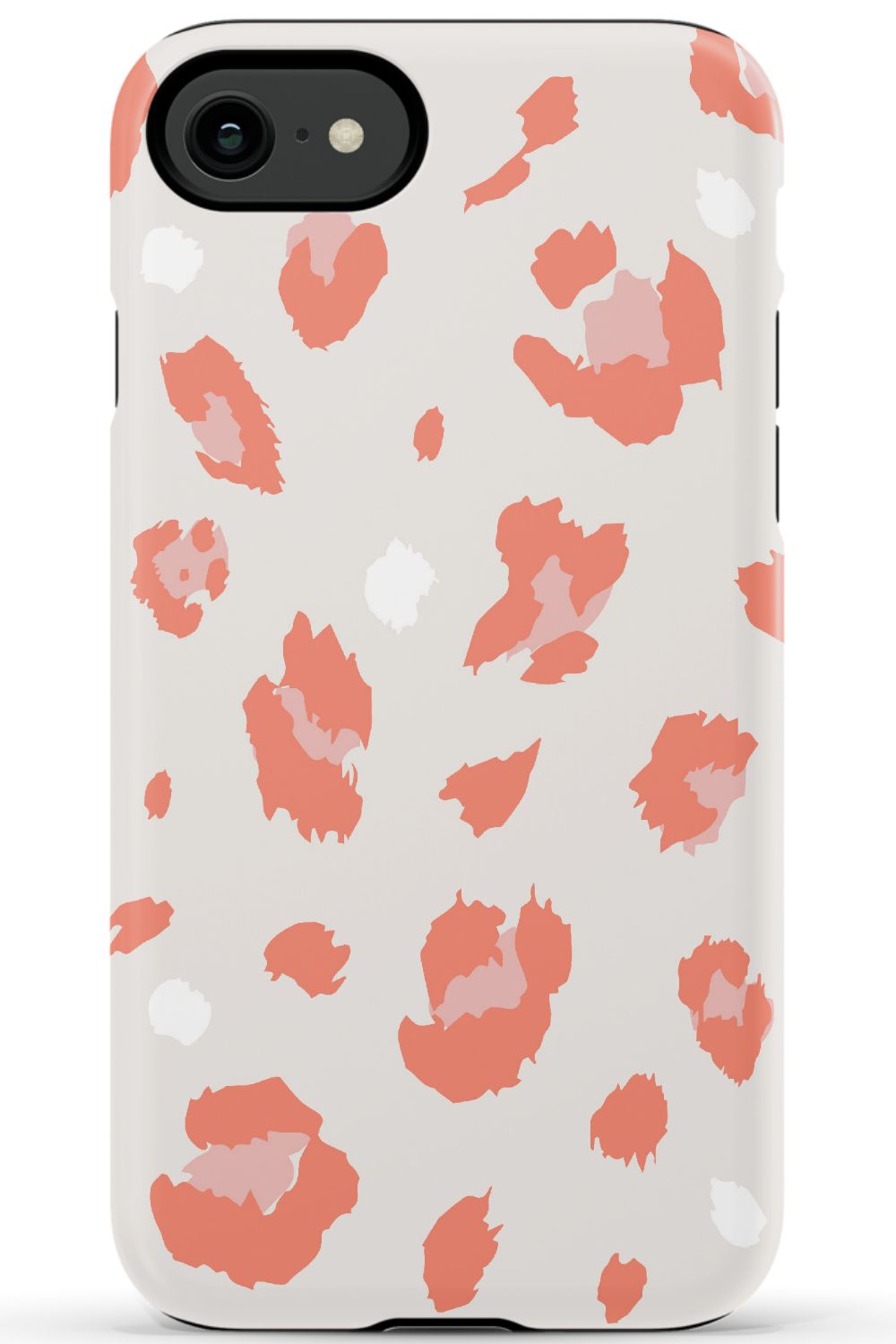 Nude Coral Leopard iPhone Case