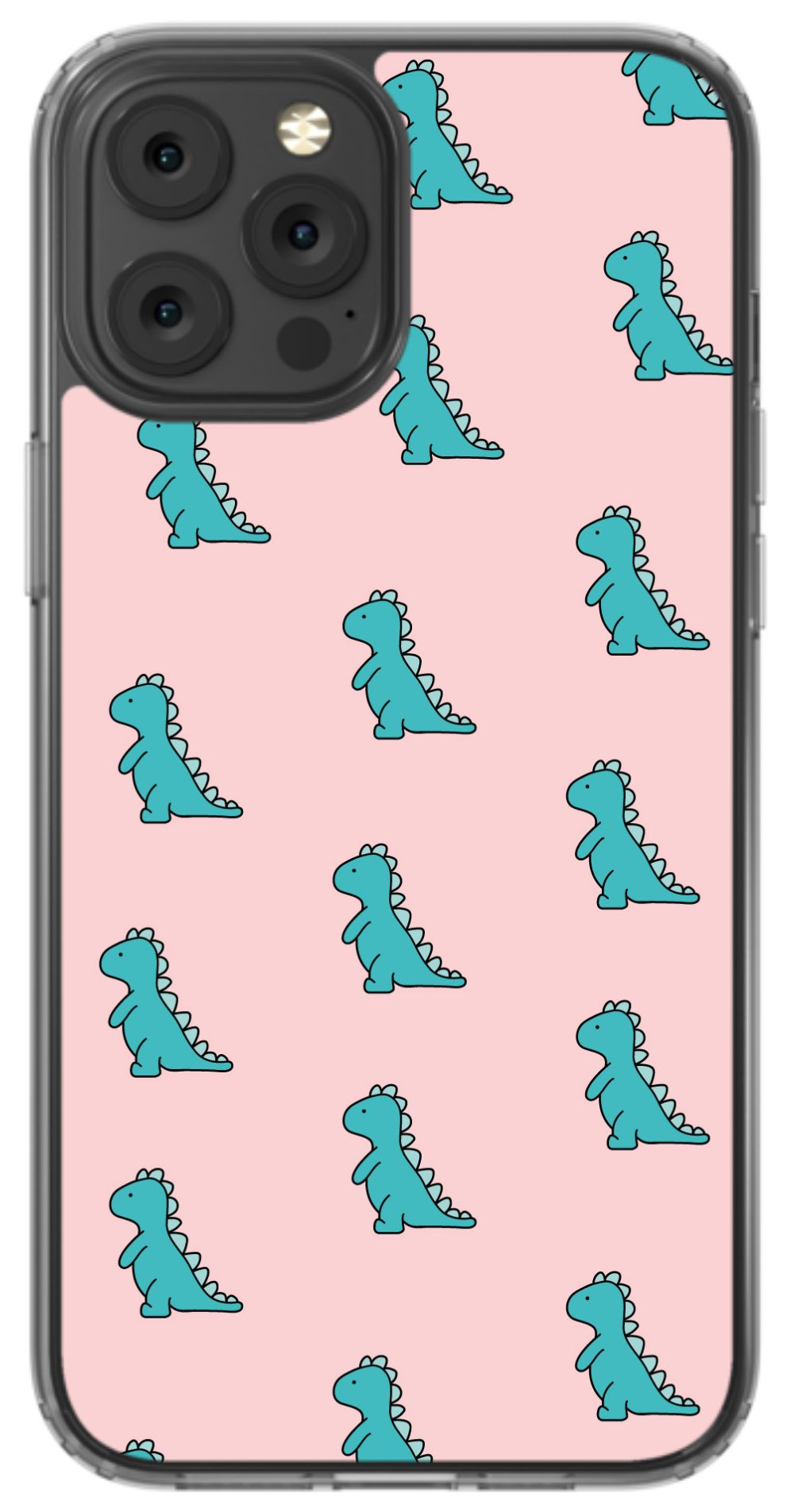 Pink Dino Phone Case