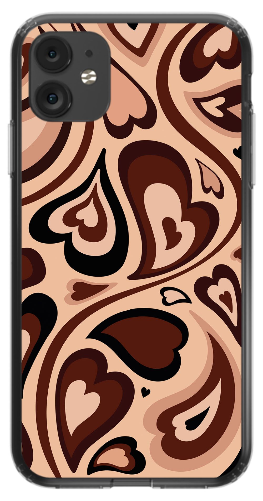 Chocolate Melting Hearts Phone Case