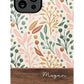 Floral Wood Phone Case