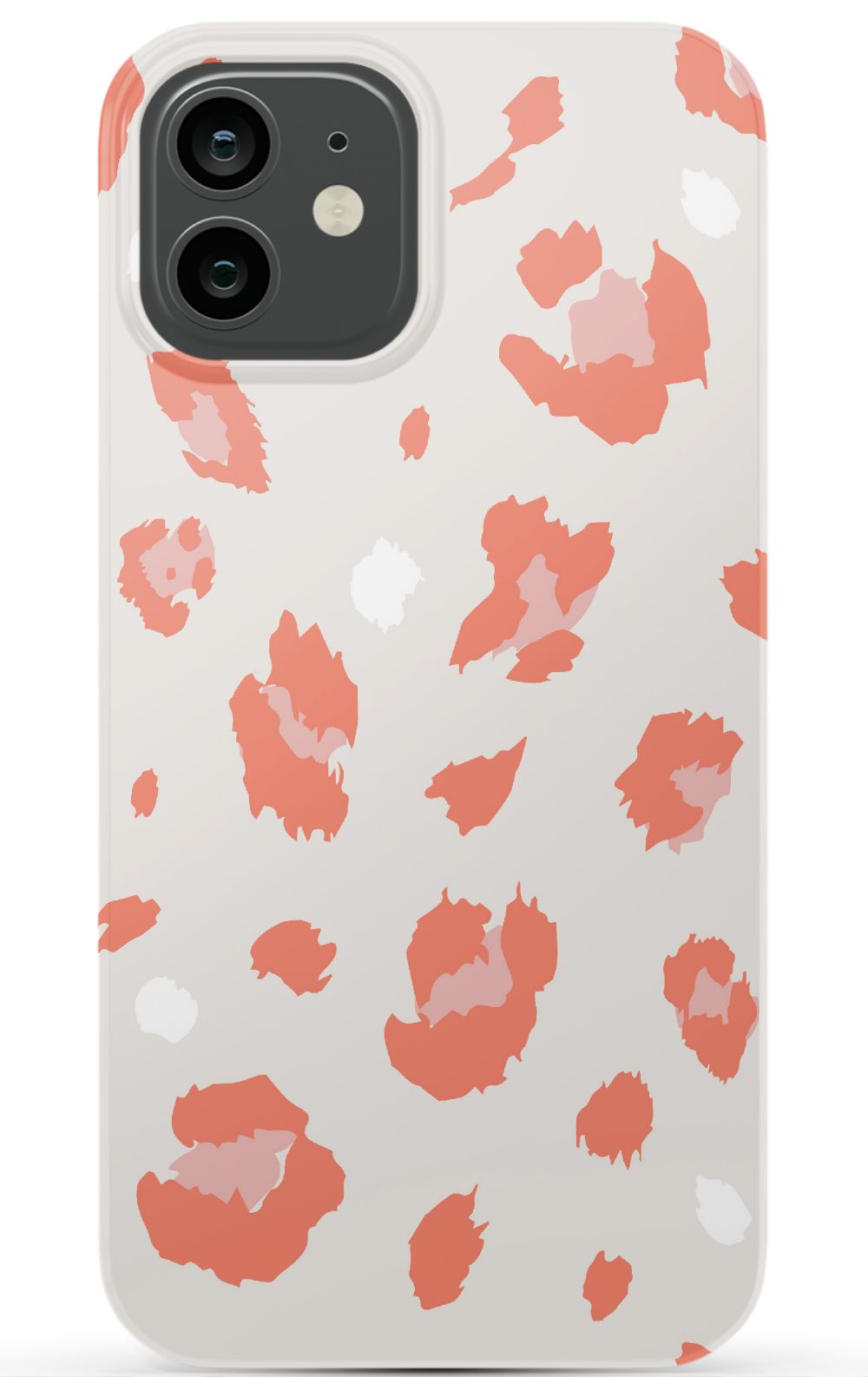 Nude Coral Leopard iPhone Case