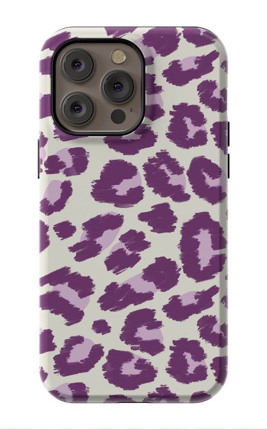 Purple Leopard iPhone Case