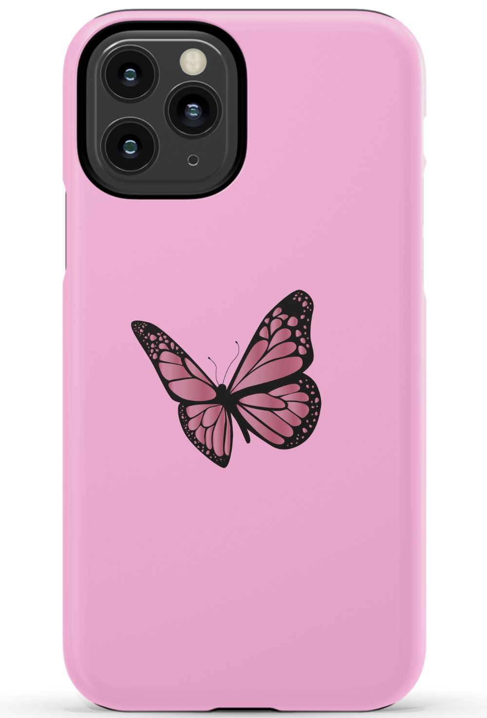 Pink Aesthetic Butterfly iPhone Case