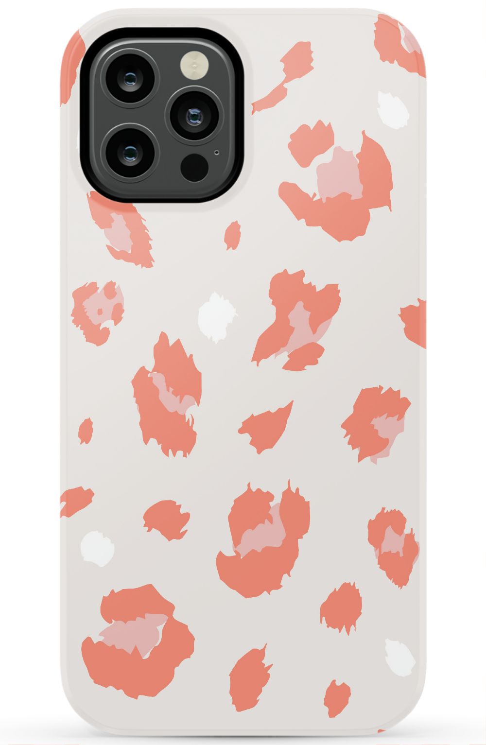 Nude Coral Leopard iPhone Case
