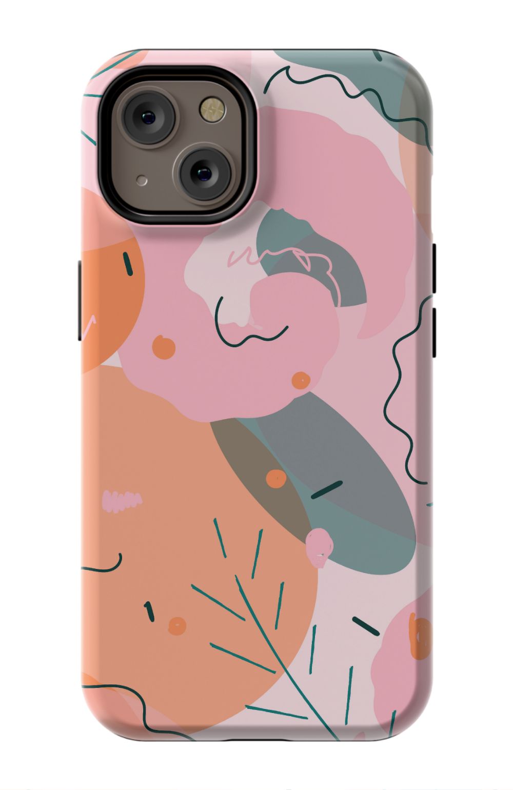 Peach Abstract iPhone Case