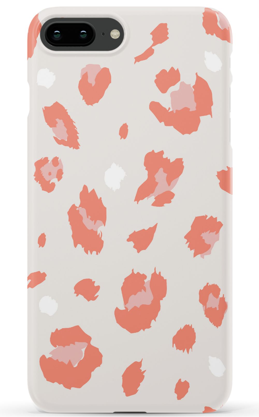 Nude Coral Leopard iPhone Case
