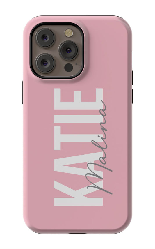 Pink Name iPhone Case