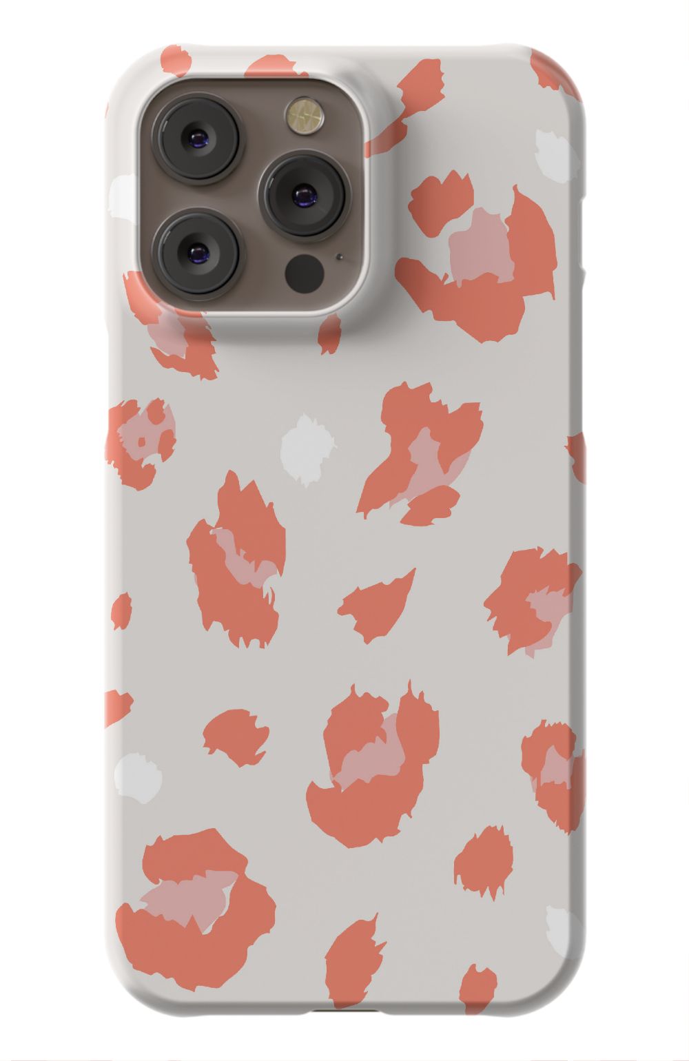 Nude Coral Leopard iPhone Case