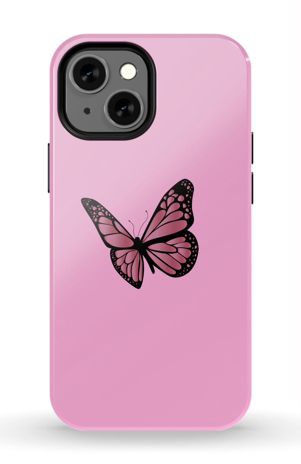 Pink Aesthetic Butterfly iPhone Case
