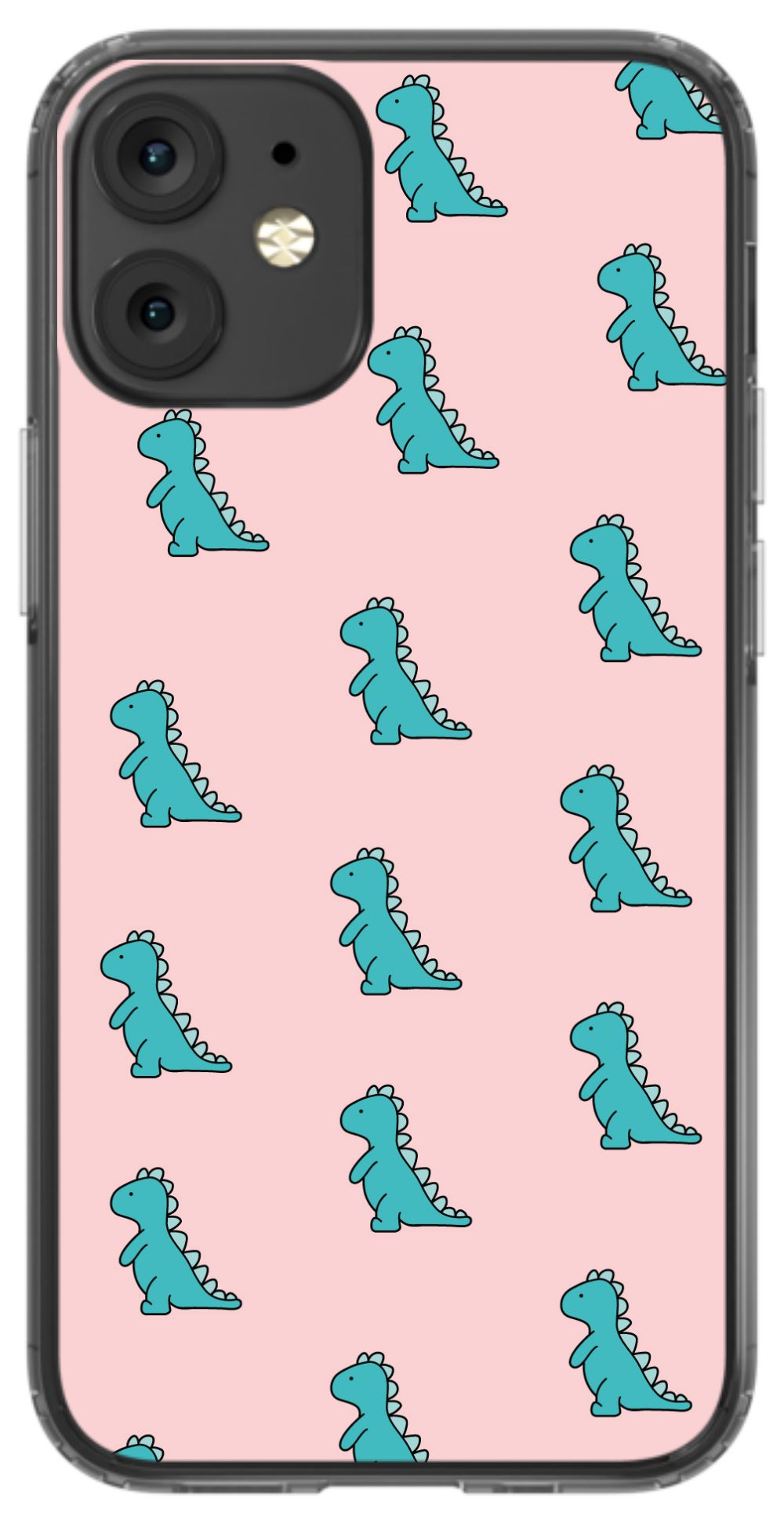 Pink Dino Phone Case