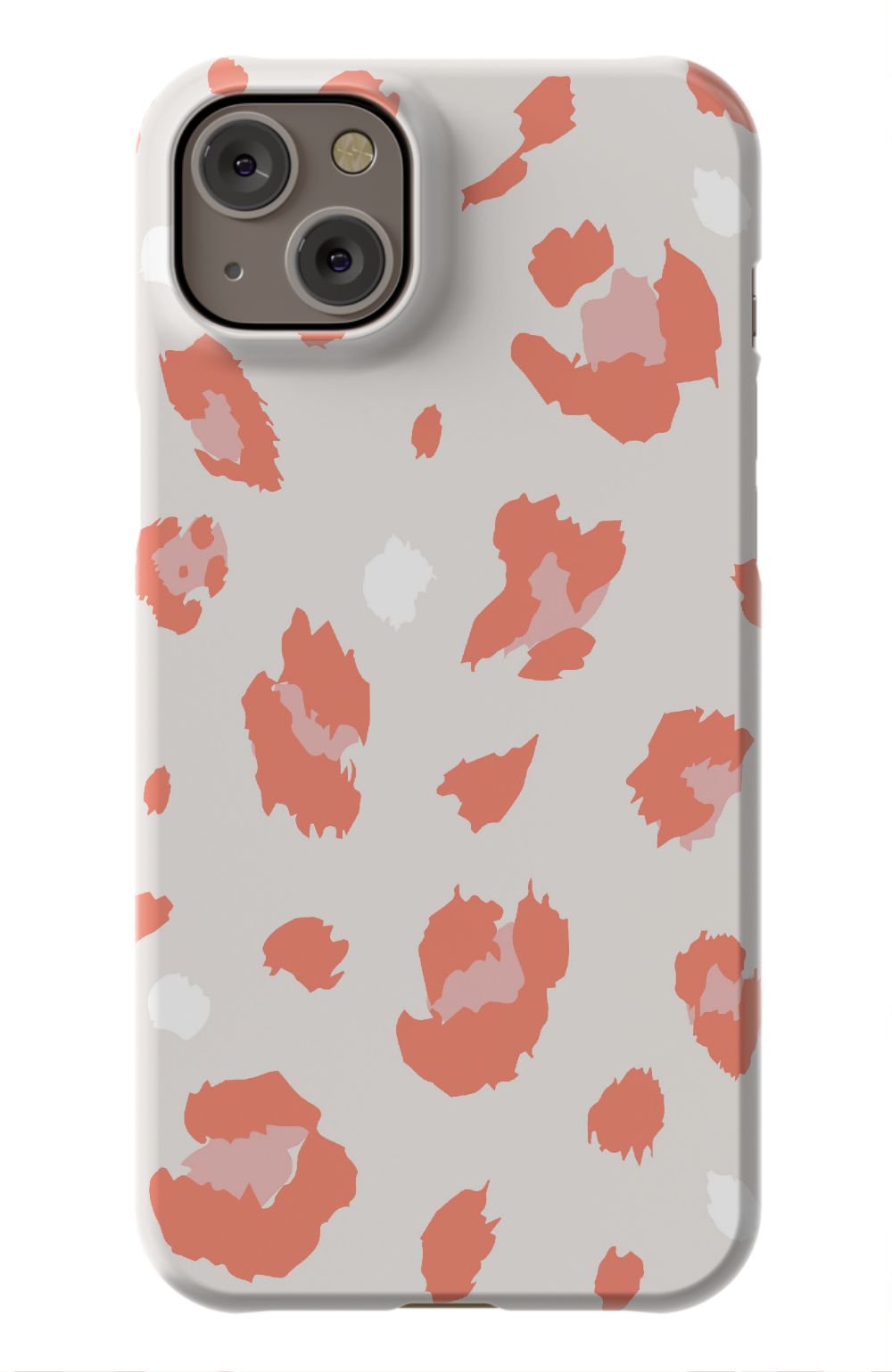 Nude Coral Leopard iPhone Case