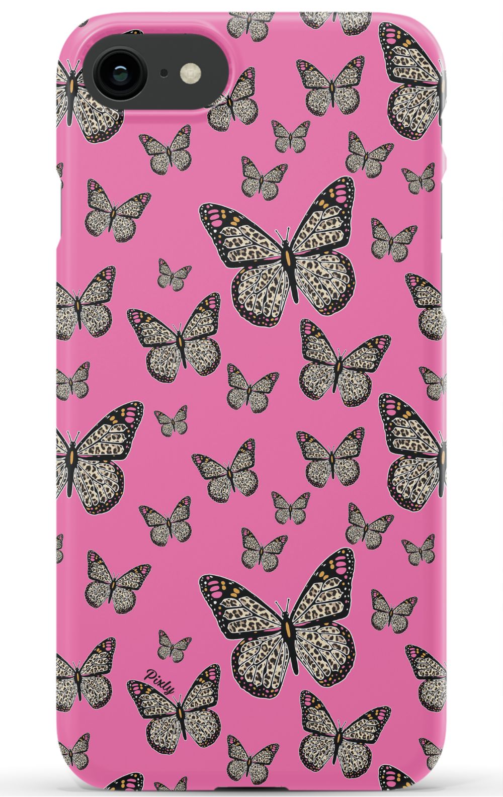 Pink Butterfly iPhone Case