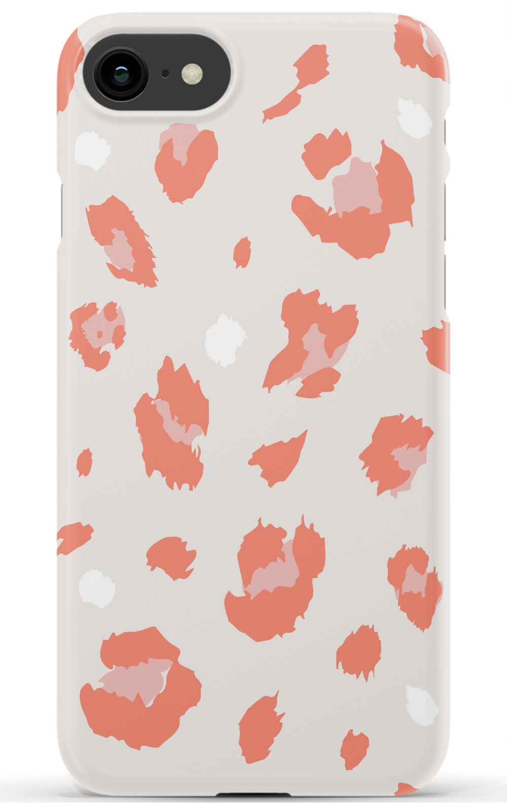 Nude Coral Leopard iPhone Case