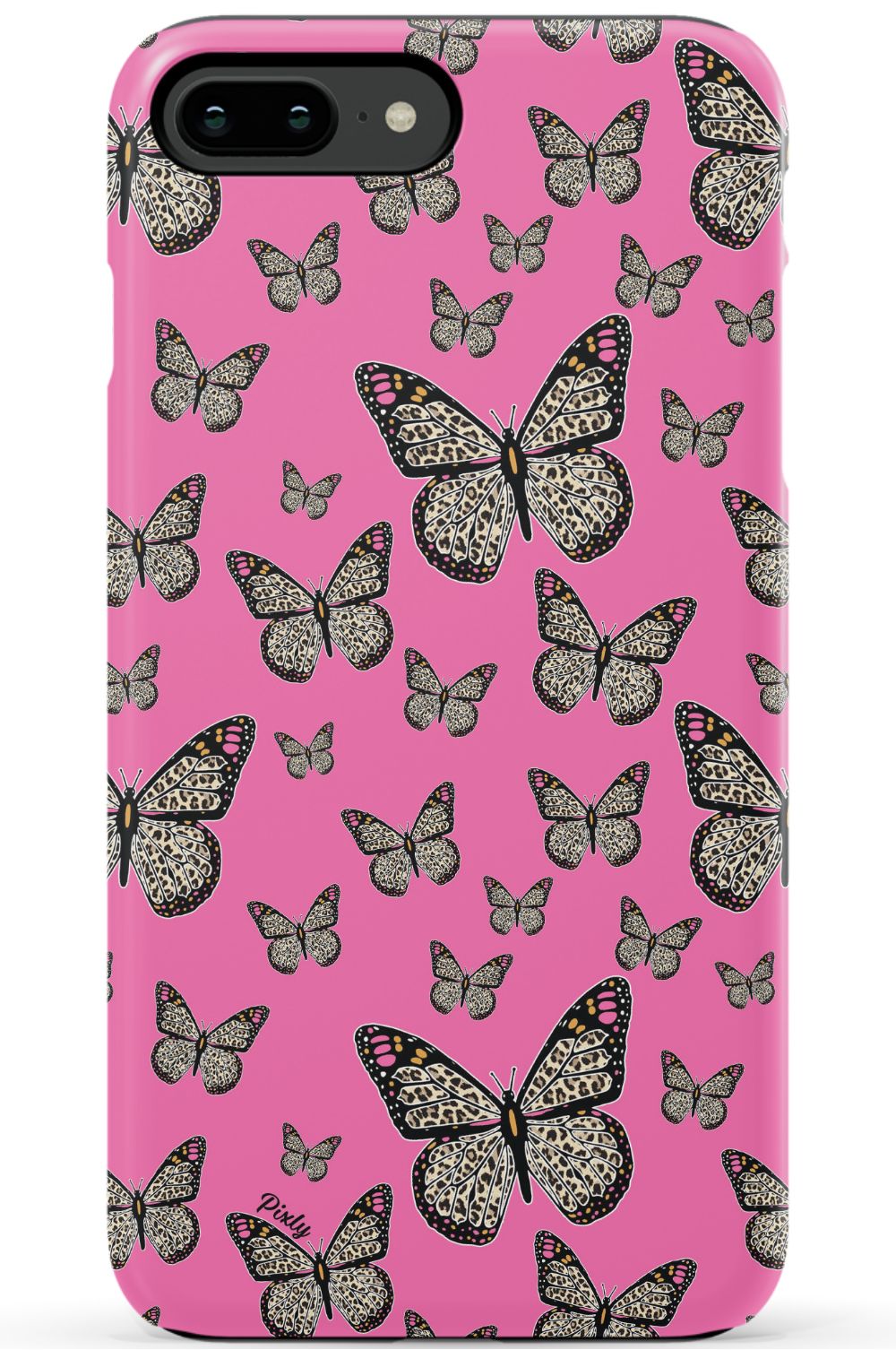 Pink Butterfly iPhone Case