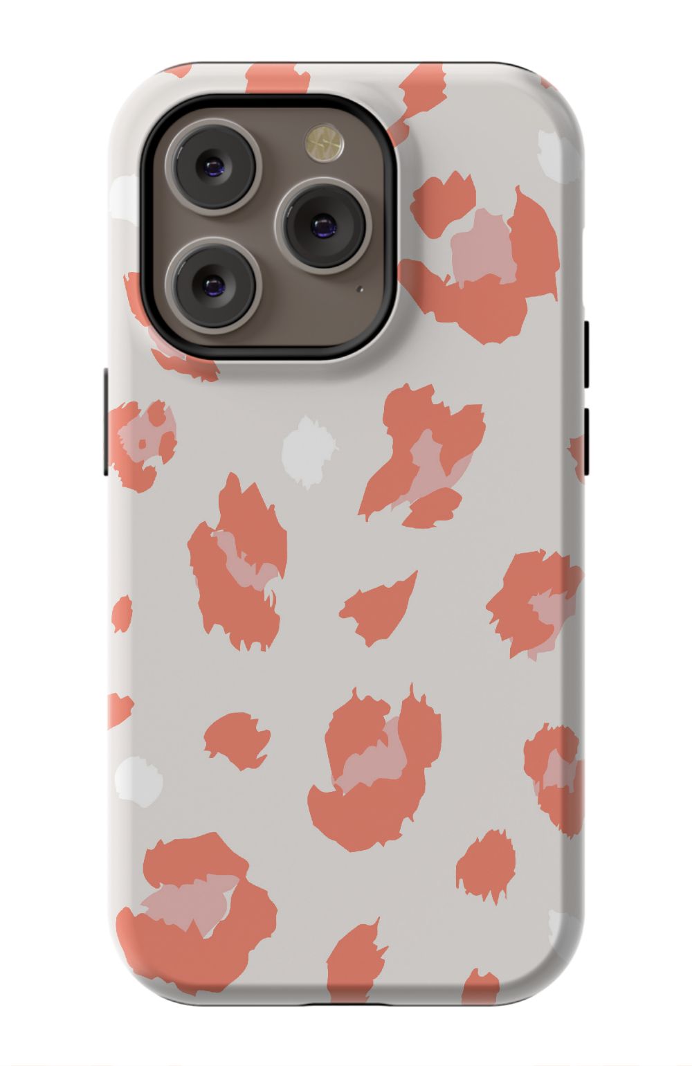 Nude Coral Leopard iPhone Case