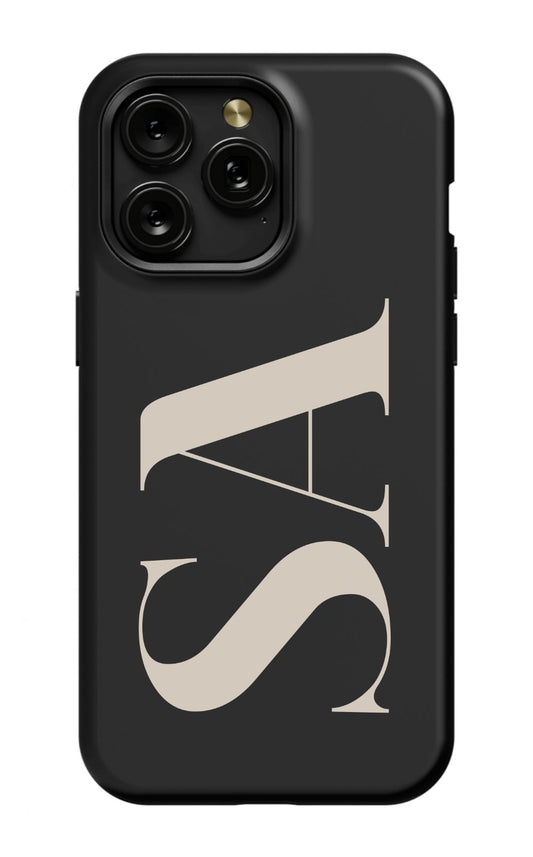 BLACK Monogram Phone Case Admin