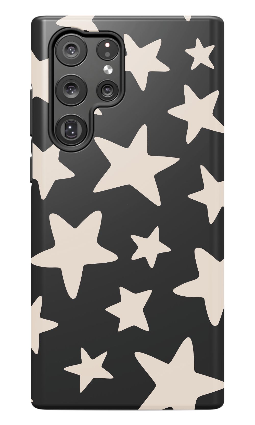 Black Funky Stars Phone Case Admin