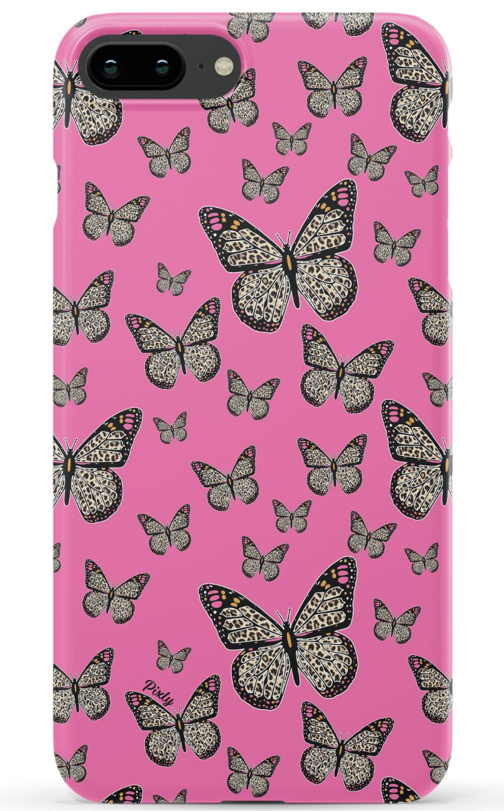 Pink Butterfly iPhone Case