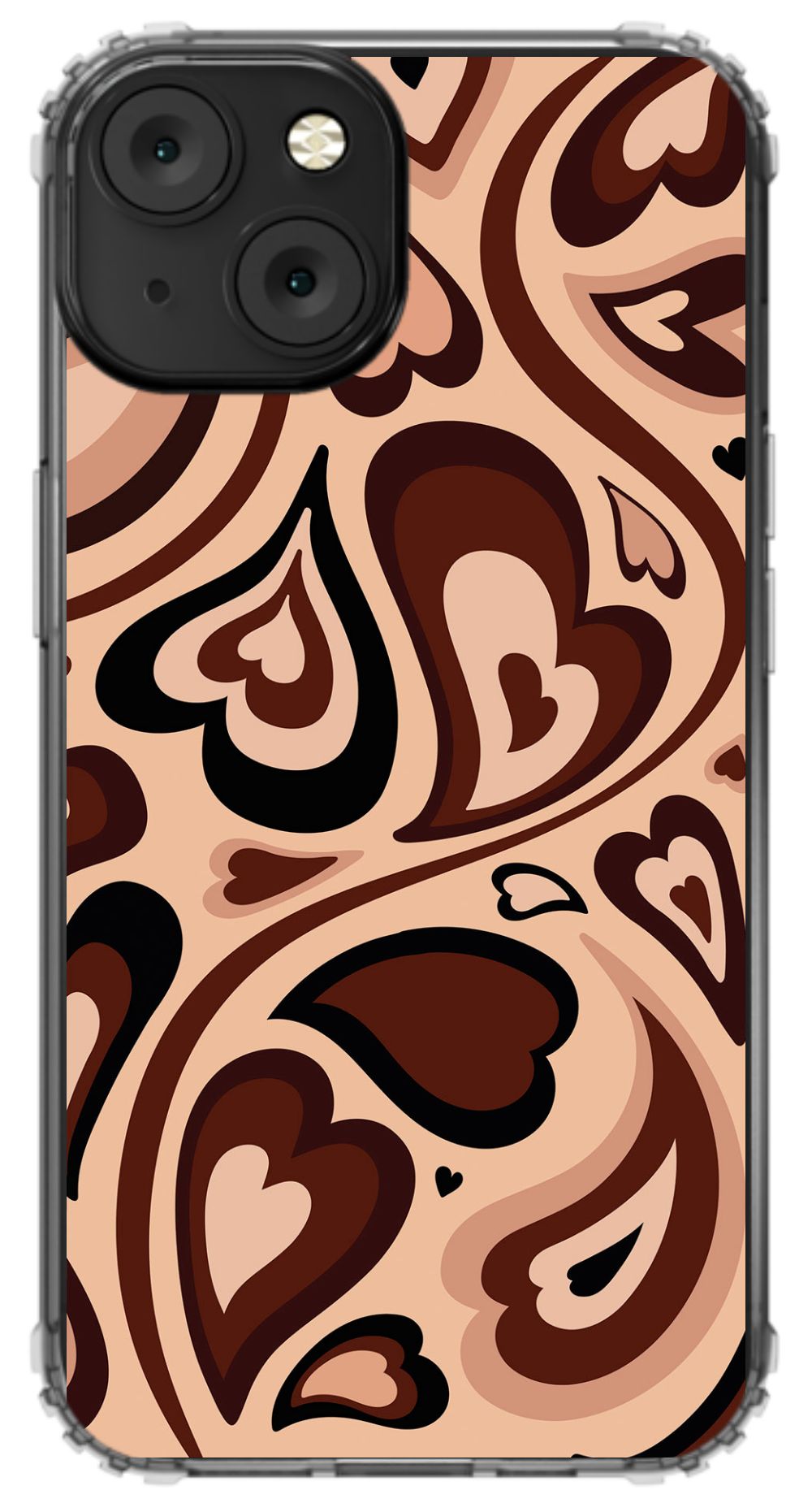 Chocolate Melting Hearts Phone Case