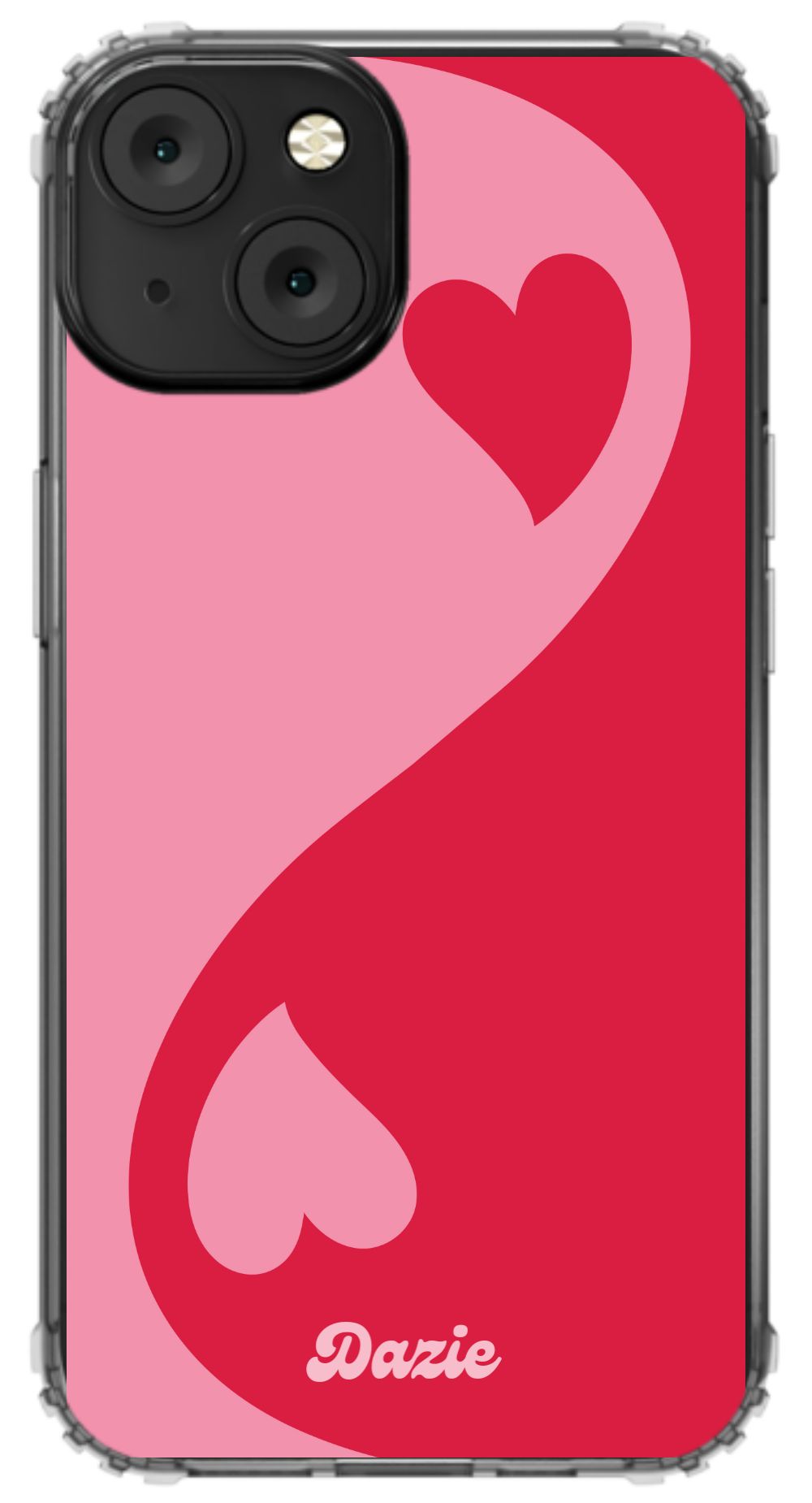 Yin Yang Heart Phone Case